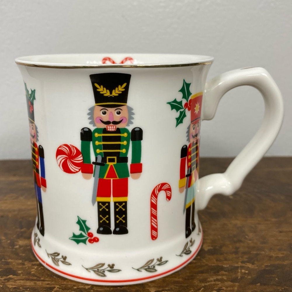 Grace Teaware Nutcracker Wonderland 12oz Fine Porcelain Mug